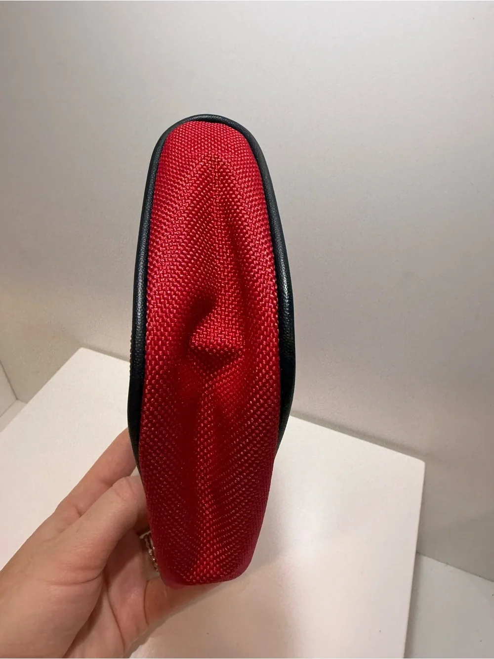 Burberry Red Canvas Clutch